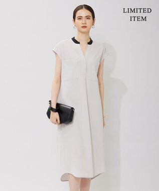 ICB 【WEB限定・洗える】ストレッチアムンゼン ワンピース トープ系