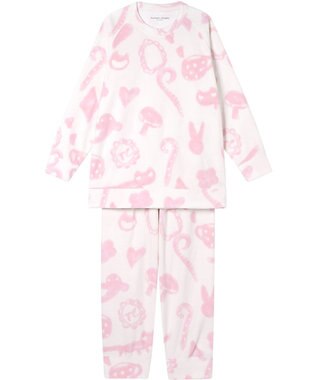 tsumori chisato SLEEP ツモリチサト パジャマ マイクロフリース素材(本体) あったか 長袖 長ズボン レディース UDW403 /ワコール