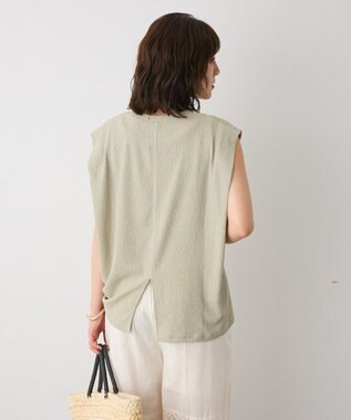 CRAFT STANDARD BOUTIQUE バックタックノースリーブプルオーバー Light Green