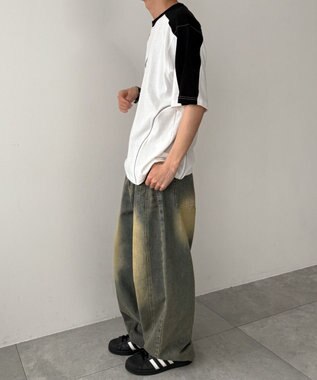 WEGO メタルプリントパイピングT（SS） ホワイト