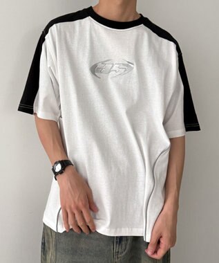 WEGO メタルプリントパイピングT（SS） ホワイト