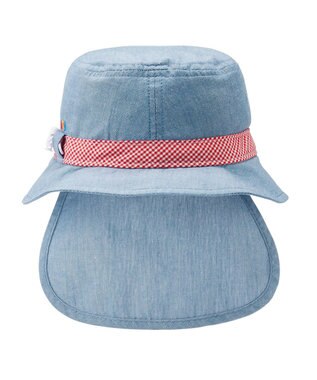 MIKI HOUSE HOT BISCUITS 【44-54cm】 ダンガリー素材 クロッシェ(帽子) ブルー