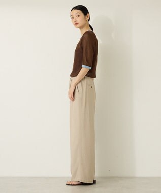 AMERICAN HOLIC メッシュニットリンガーＴシャツ Brown