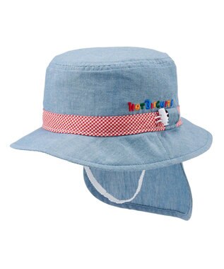 MIKI HOUSE HOT BISCUITS 【44-54cm】 ダンガリー素材 クロッシェ(帽子) ブルー