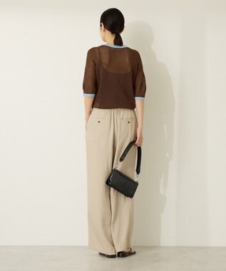 AMERICAN HOLIC メッシュニットリンガーＴシャツ Brown