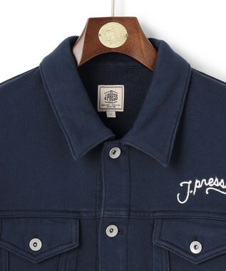 J.PRESS MEN 【NYUZELESS】3rdタイプ ジャージートラッカージャケット ネイビー系