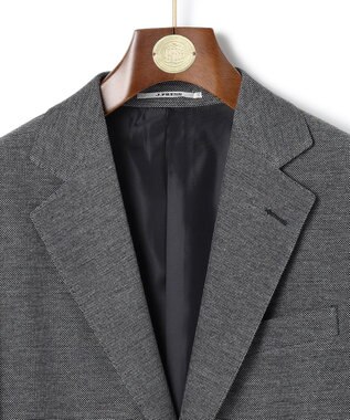 J.PRESS MEN 3シーズン着られる上質素材【ストレッチ / 吸水速乾 / 洗える / 消臭】AXIO 3ポジションジャージー ジャケット ライトグレー系