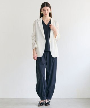 BEIGE， LIATRIS / シアー テーラードジャケット Ecru