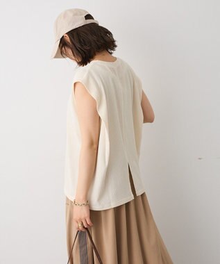 CRAFT STANDARD BOUTIQUE バックタックノースリーブプルオーバー Light Beige