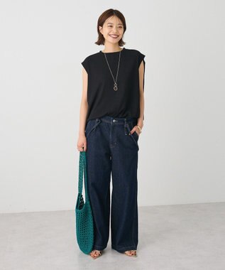 CRAFT STANDARD BOUTIQUE バックタックノースリーブプルオーバー Black