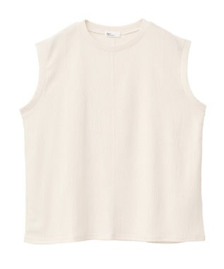 CRAFT STANDARD BOUTIQUE バックタックノースリーブプルオーバー Light Beige