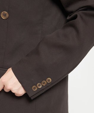 uncrave テンセルライトリネン ビッグジャケット ブラウングレー