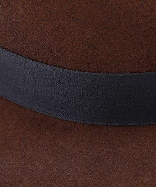 JOSEPH ABBOUD 【サイズ調整可】フェルトハット ダークブラウン系