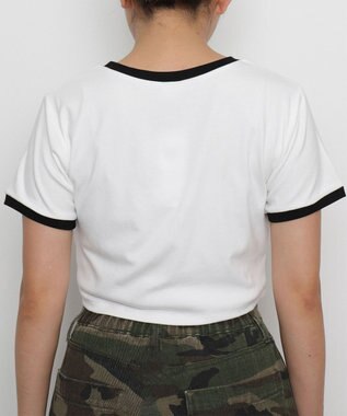 WEGO MICKEY　MOUSE／リンガーTシャツ ホワイト