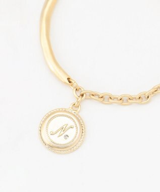 J.PRESS LADIES 【WEB限定・リバーシブル】 イニシャルコイン ブレスレット N