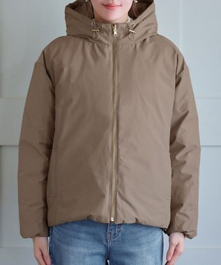 Tiaclasse リバーシブルダウンジャケット モカ