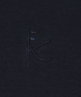 組曲 KIDS 【110-140cm】フラワー刺繍セットアップ ネイビー系