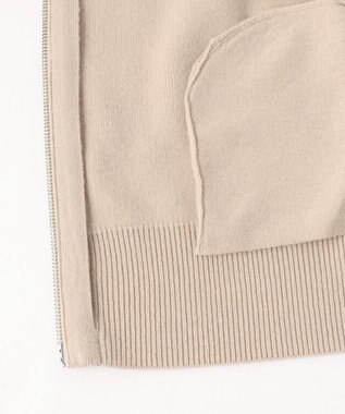 J.PRESS LADIES L CAT ジップアップ ブルゾン ニット ベージュ系