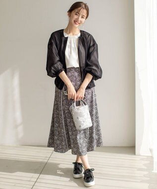 ANY SIS 【洗える】ドルマンシアー ブルゾン ブラック