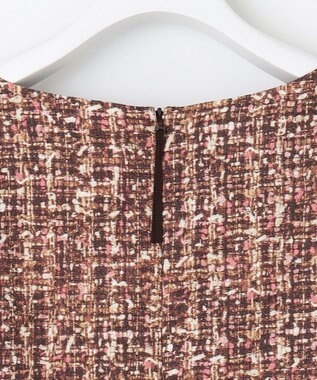 自由区 S プリントジャガードストレッチ  ワンピース ベージュ系5