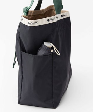 LeSportsac LG HANDLE ADJ TOTE/ディープシー/ボトルグリーンウェビング ディープシー/ボトルグリーンウェビング