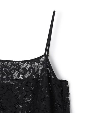 UNFILO レース キャミワンピース ブラック