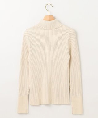 組曲 【前後着用・手洗い可】ELENAスパンコール襟デザイン ニット アイボリー系