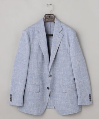 GOTAIRIKU 新クオリティ/KINGサイズ追加【洗える/シワになりにくい】タイワンタフタ  擬麻ジャケット サックスブルー系