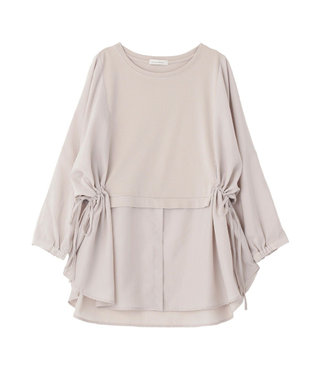 Green Parks 脇リボンドッキングチュニック Light Gray