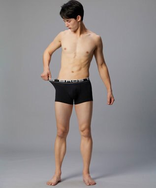 WACOAL MEN ボクサーパンツ 【2枚組】 綿混(本体) フロント快適設計 肌あたり軽減設計 前閉じ 下着 ボクサーブリーフ メンズ GT3500 /ブロス バイ ワコールメン ブラック