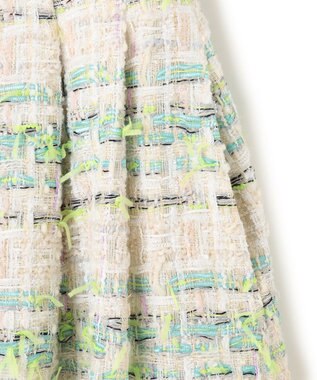 TOCCA 【洗える】SEQUINS TWEED スカート グリーン系5