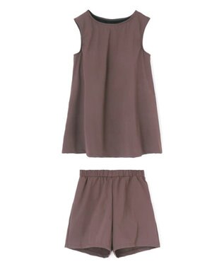 San-ai Resort（三愛水着楽園） 【カップ付きセット水着】タンキニ セット水着　無地【Ungrid（アングリッド）】 ブラウン