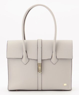 LA BAGAGERIE 【ドラマ衣装提供商品】フラップA4トートバッグ ライトグレー