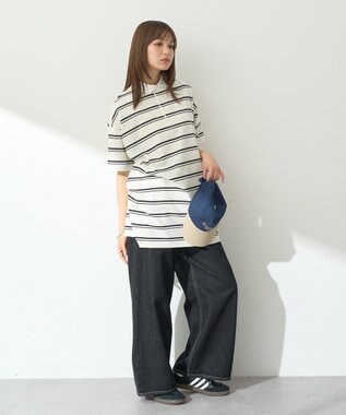 earth music&ecology タックホックデニムパンツ Light Indigo
