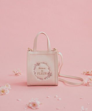 Maison de FLEUR sakuraスクエア2Wayトートバッグ