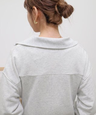 AMERICAN HOLIC ハーフＺＩＰ裏毛ワンピース Oatmeal