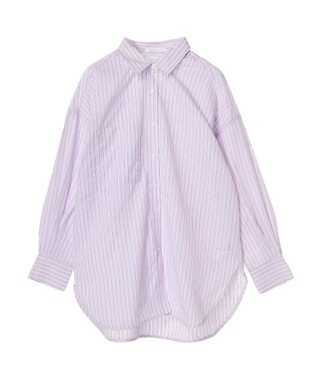 Green Parks イージーケア　ドビーストライプシャツ Pink