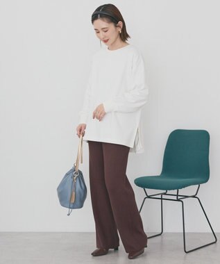 AMERICAN HOLIC サイドZIPスウェットプルオーバー Off White