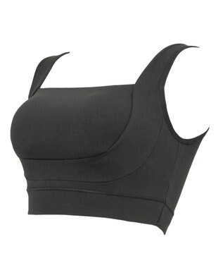 BRADELIS New York 【BRADELIS Me / ノンワイヤー】フレンドリーホールドブラ 補正下着 補整 ブラジャー スポーツインナー チャコールグレイ