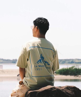 SHARE PARK MENS 【UVカット・吸水速乾・ストレッチ・軽量 】バックプリントポケットTシャツ（L・XLサイズ） 黄緑系