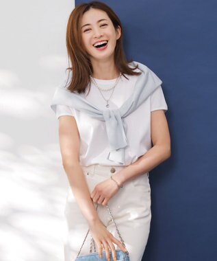 【汗じみ防止/速乾性】フレンチスリーブ  IT Tシャツ