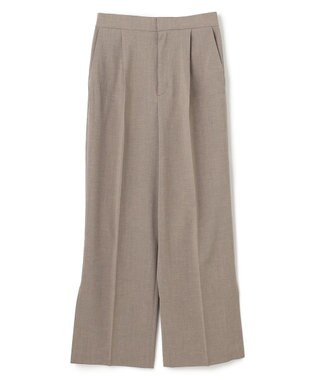 BEIGE， 【洗える/接触冷感/速乾/UVケア対応・Precious ９月号掲載】BATEAU / イージーウエストサイドスリットタックパンツ Taupe