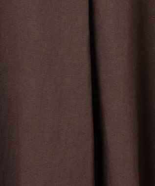 ANY L フレンチリネンシャツワンピース ブラウン