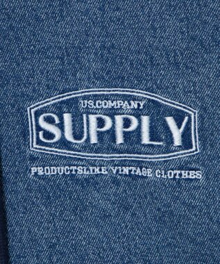 WEGO フードブルゾン デニム淡加工色