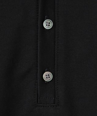 JOSEPH HOMME スビンソフトジャージー　ヘンリーネック半袖カットソー ブラック系