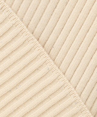 組曲 【前後着用・手洗い可】ELENAスパンコール襟デザイン ニット アイボリー系