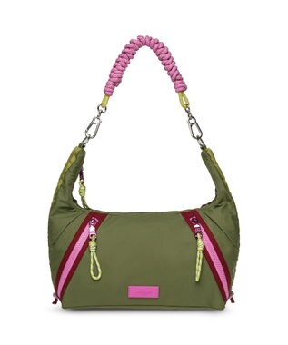 STEVE MADDEN BSYNTH ナイロンクロスボディバッグ オリーブ
