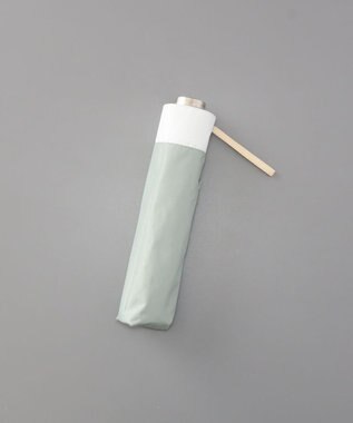 AURORA 【AURORA（オーロラ）】サマーシールド　バイカラー晴雨兼用傘（軽量・折りたたみ傘） ミントグリーン×ホワイト