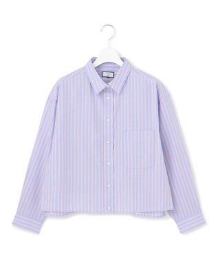 J.PRESS YORK STREET 【WOMEN】コットンタイプライター ショートシャツ サックスブルー系2