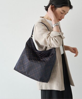 russet 《A4サイズ収納可能》ナイロンジャガード2WAYショルダーバッグ(CE-1622) Purple/BR